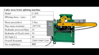 Small cube automatic cutting machine  wwwsplitstonecom  WhatsApp  86 136 0096 6313 [upl. by Huskamp162]