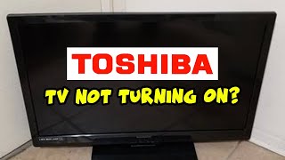 How to Fix Your Toshiba TV That Wont Turn On  Black Screen Problem [upl. by Esli]