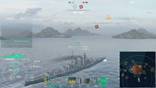 World of Warships  Schlieffen in 2vs2 Brawl  Jinan and Kleber [upl. by Connel]