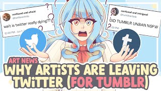 Why Artists Are LEAVING TWITTER For Tumblr  SPEEDPAINT  COMMENTARY [upl. by Bradman]