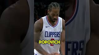 Popovich castigó a sus propios fanáticos 🫡nba basket basketball popovich shorts kawhi [upl. by Ayortal]