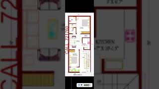 🔥🔥2050 House Plan 🌱🌱20 by 50 House Design 🌴🌴 20 by 50 House map girisharchitecture housedesign [upl. by Zehe330]