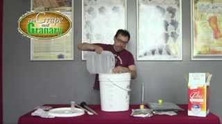 Making Wine At Home How to make an RJ Spagnols Orchard Breezin Wine Kit [upl. by Misha]