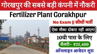 Fertilizer Company Gorakhpur  HURL 😍 Plant Gorakhpur Job Vacancy  Fertilizer Gorakhpur Job 2024 [upl. by Moreland177]