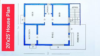 20 x 25 House Plan II 500 Sqft House Design II Home Design Decore [upl. by Athiste]