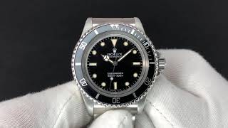 Rolex 5513 Submariner No Date Black Dial 1987 [upl. by Newol892]