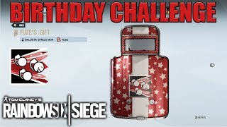 Fuzes Gift Weapon Skin Birthday Challenge  Rainbow Six Siege [upl. by Sprage]