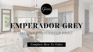 Giani® Emperador Grey Marble Countertop Paint Kit With Epoxy Resin Topcoat [upl. by Aslin]