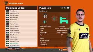 PES 21  Vanarama National League South 202425 Squads amp Player ratings [upl. by Suissac]