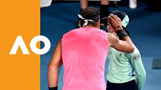 Kiss and Make Up Rafa Apologises to Ball Girl Like a Gentleman  Australian Open 2020 [upl. by Ynnohj]