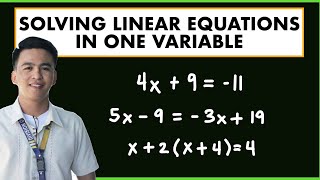 How to Solve Linear Equations in One Variable  Finding the Solution of an Equation [upl. by Atilegna788]