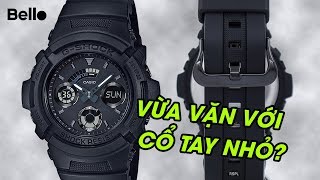 Đập hộp GShock AW591BB1A màu Black Basic cực chất cỡ vừa và nhỏ [upl. by Natek]