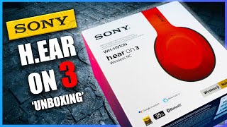 Sony HEar On 3 WHH910n  Unboxing 📦 First impressions [upl. by Swetlana]