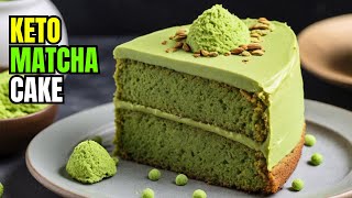 Keto Matcha Cake  LowCarb Green Tea Delight [upl. by Olsen]