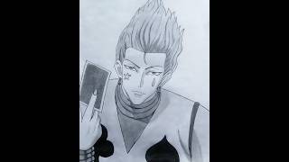 Hisoka Morrow  Sketch ✨ Hunter×Hunter anime drawing hunterxhunter thegraphiteworld shorts [upl. by Anaitsirhc]