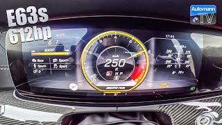 MercedesAMG E63s 612hp  0250 kmh RACE START 60FPS [upl. by Aroc]