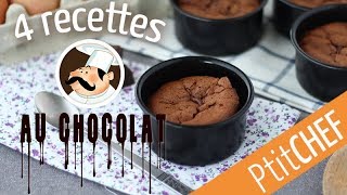 Top 4 de nos recettes au chocolat  Ptitchef [upl. by Rehc658]