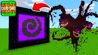 How To Make A Portal To The WITHER STORM Dimension in CRAFTING and BUILDING [upl. by Cassi]