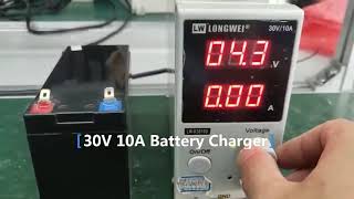 LiFEPO4 battery charger：30v 10ah battery charger（12v 10ah） [upl. by Ericka]