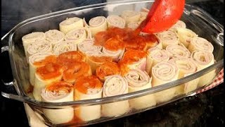 RONDELLI COM MASSA DE LASANHA I RECEITA SUPER PRÁTICA [upl. by Eimaraj]