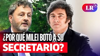 JAVIER MILEI despide en vivo a su secretario de Trabajo por polémico aumento salarial  Argentina 🇦🇷 [upl. by Ymled]