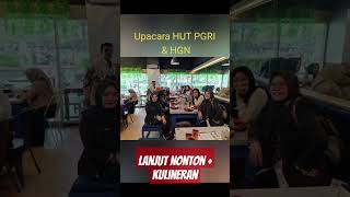 Upacara HUT PGRI amp HGN lanjut nonton film TEGAR dan Kulineran Seru sdnegericikuda563 [upl. by Dnallor]