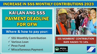 SSS OFW Monthly Contribution  Where and how to pay your SSS contribution  SSS Payment Deadline [upl. by Antoinette700]