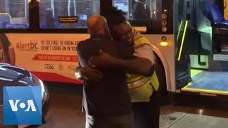 Bus Driver Dances in Street as Washington Nationals Win World Series [upl. by Soelch894]