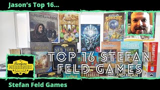 Jasons Top 16 Stefan Feld Games [upl. by Cuthburt]