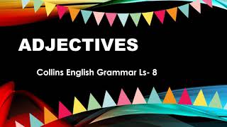 Adjectives GRADE 3  English Collins Grammar [upl. by Ianahs]