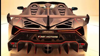 Lamborghini Veneno  Lambo KING  Start up SOUND Drive  Interior Exterior at F1RST MOTORS DUBAI [upl. by Rollo]