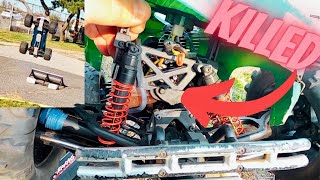 HOW NOT TO JUMP the Traxxas TMaxx 33 Nitro RC  100 Guaranteed to Break it 😲 Black Friday Sale [upl. by Silsbye368]