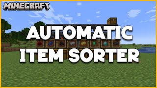 Minecraft  BEST Automatic Item Sorter  121 Tutorial [upl. by Trebornhoj]