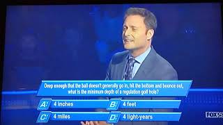 First Question Wrong on quotWho Wants To Be a Millionairequot [upl. by Naldo]