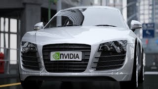 Ray tracing demo Nvidia DesignGarage GTX580 [upl. by Brinkema431]