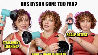 TESTING THE NEW DYSON SUPERSONIC NURAL AND WAVY  CURLY DIFFUSER should you buy it [upl. by Enyalb]