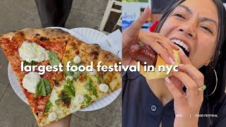 Trying the Best Foods at New York’s Largest Food Festival [upl. by Hairahcaz]