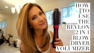 Hair Tutorial  How to Use Revlon 2 in 1 Blow Dryer Volumizer [upl. by Benton]