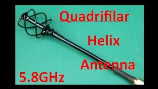 Quadrifilar Helix Antenna 58 GHz [upl. by Lefkowitz]