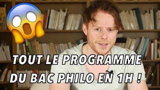 TOUT le programme du BAC PHILO en 1H [upl. by Denis]