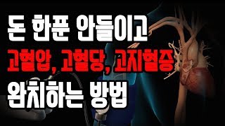 돈 한푼 안들이고 고혈압 고혈당 고지혈증 완치하는 방법 [upl. by Eelram]