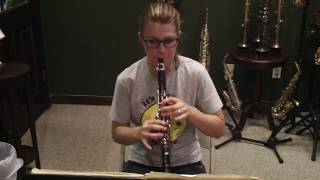 Audrey Plays Patricola Special CL1 S Eb Clarinet Serial 4722 pt 1 [upl. by Llyrat]