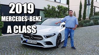 2019 MercedesBenz A Class ENG HeyMercedes  Test Drive and Review First Drive [upl. by Suoirad515]