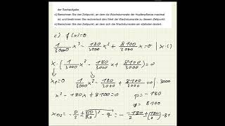 Textaufgabe zur Kurvendiskussion [upl. by Ailices]