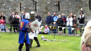 Caernarfon Castle sword fight [upl. by Idac]