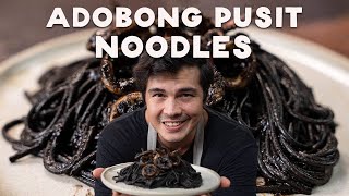 3 Ways To Cook Squid Ink Pasta Butter Crab Squid Adobo Malunggay Pesto with Erwan Heussaff [upl. by Rodrich737]