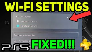 PS5 WIFI SETTINGS EASY FIX Fast Solution [upl. by Ardnohs479]