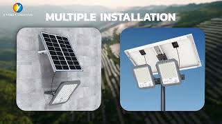 HD 1440P Camera Solar Floodlight – Full Color AI Human Tracking amp Remote Monitoring [upl. by Eseela858]