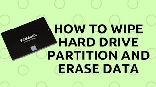 How to Wipe Hard Drive Partition and Erase Data [upl. by Myrle]