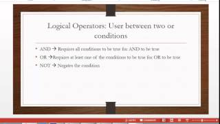 Visual Basic  Conditional Statements [upl. by Ulah]